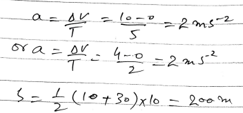 Douglas Quadling Mechanics1 Miscellaneous Exercise1 Q5 The figure shows the (t,v) graph for the motion of a cyclist; the graph consists of three straight line segments.